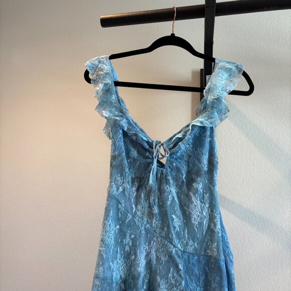 Urban Outfitters Lace Hyacinth midi dress in Blue-Size Small Fairy dress - Picture 5 of 8